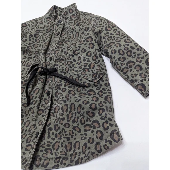 ZARA GIRLS Animal Print Jacket With Removable Inner Vest Size 5